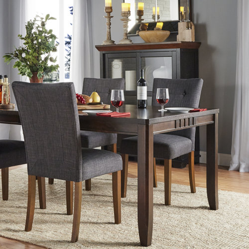 Andover Mills™ Mitzi Tufted Linen Side Chair & Reviews Wayfair